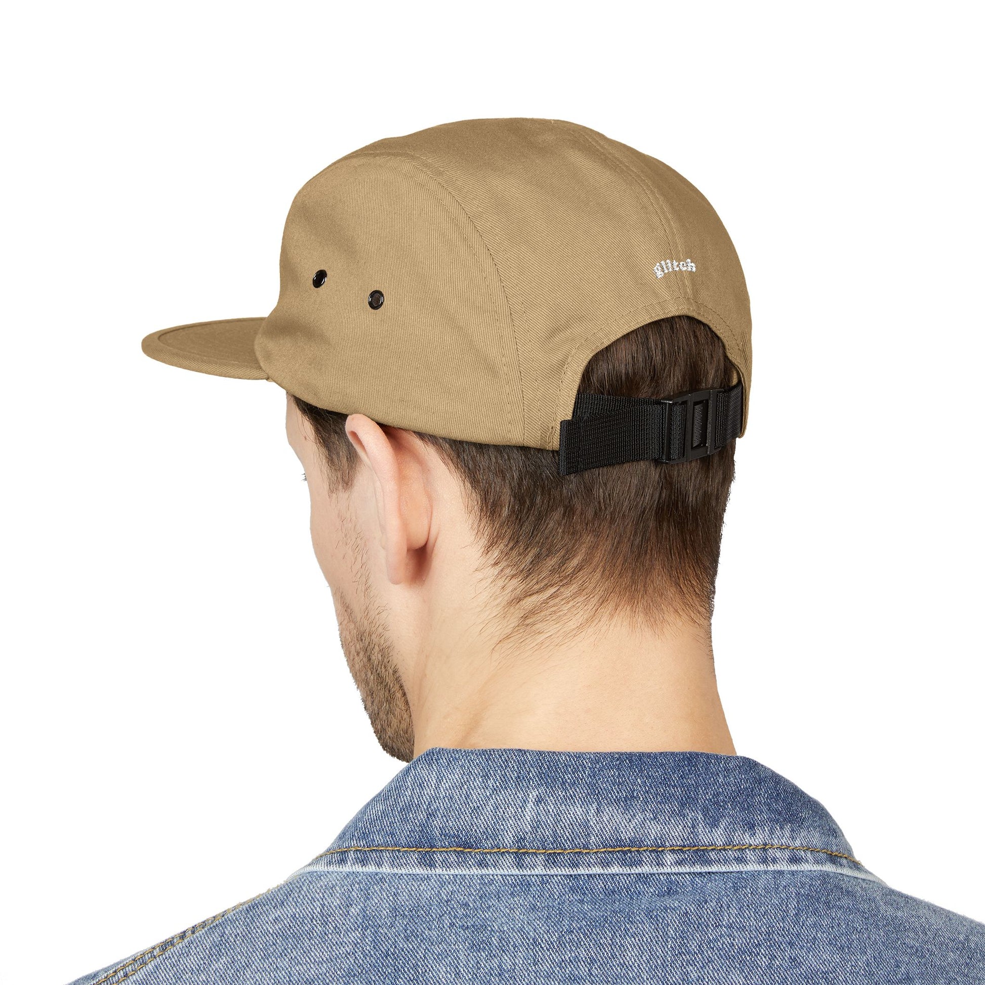 5 Panel Cap with Unique Embroidered "EDGE" Design