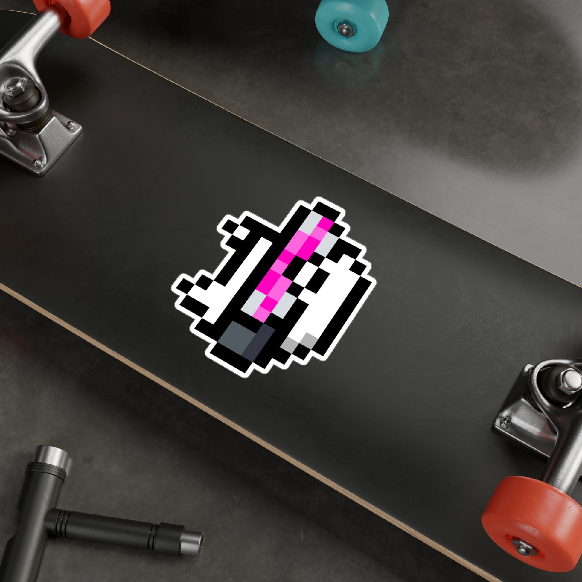 EdgeMeta Retro Pixelated Dog Kiss-Cut Stickers