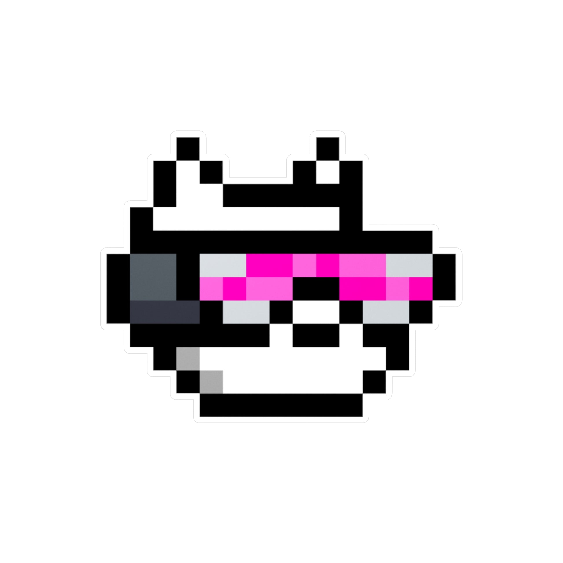 EdgeMeta Retro Pixelated Dog Kiss-Cut Stickers