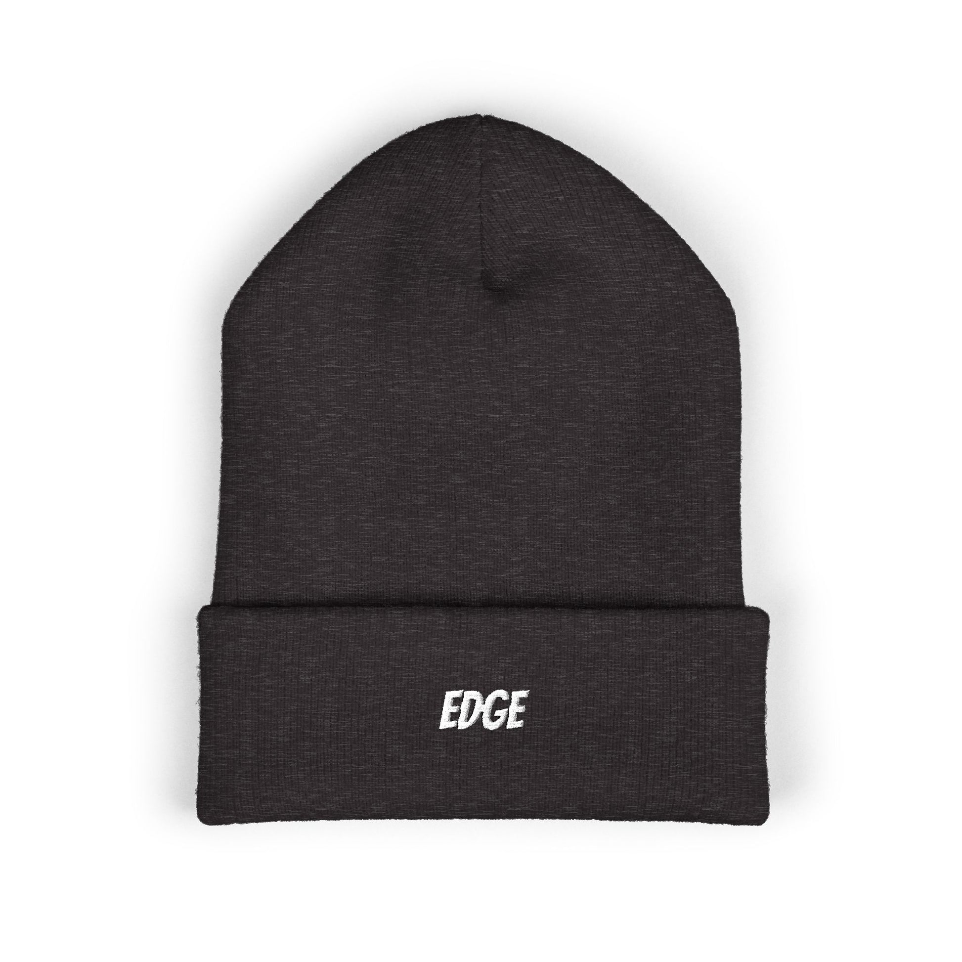 Classic Cuffed Beanie with 'EDGE' Embroidery
