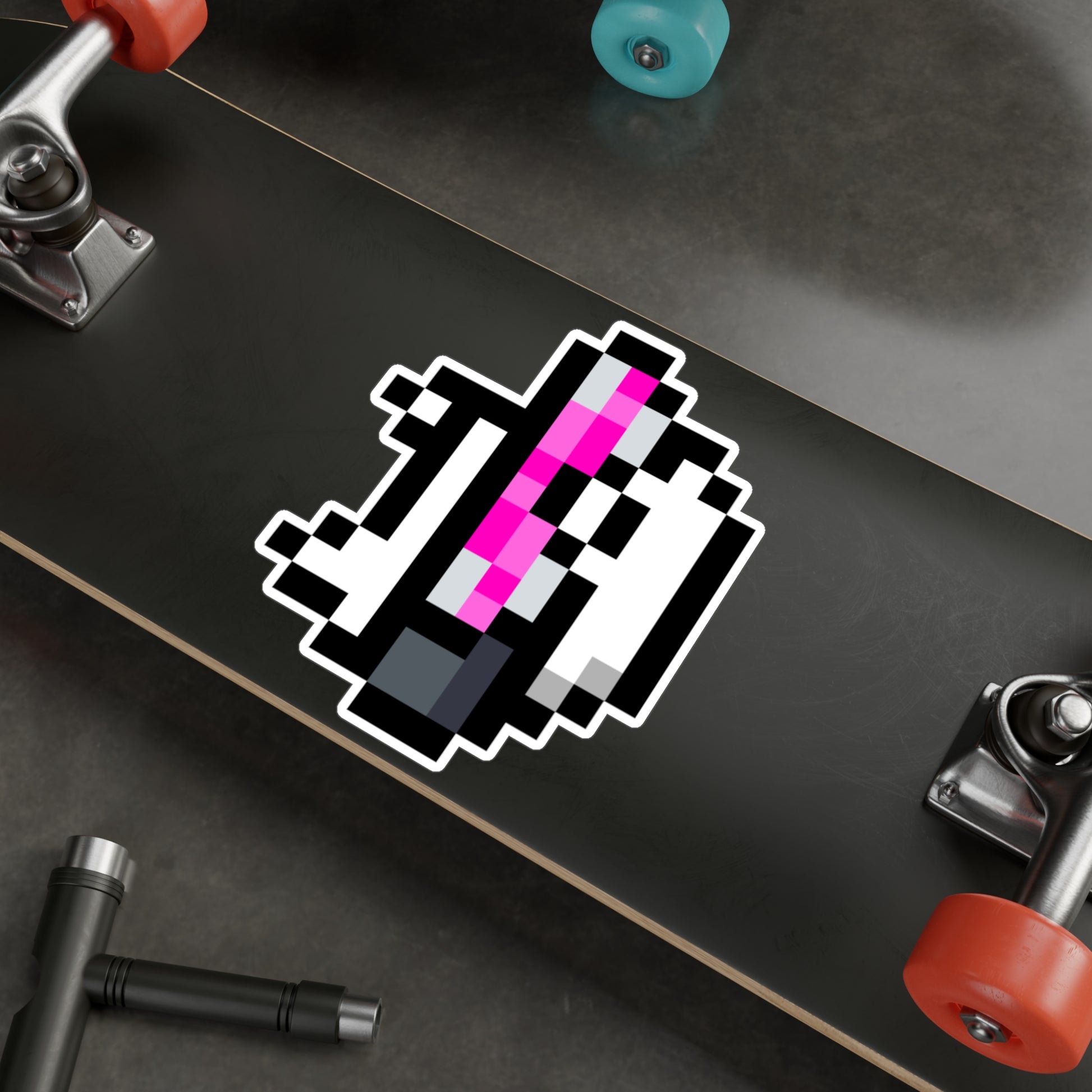 EdgeMeta Retro Pixelated Dog Kiss-Cut Stickers