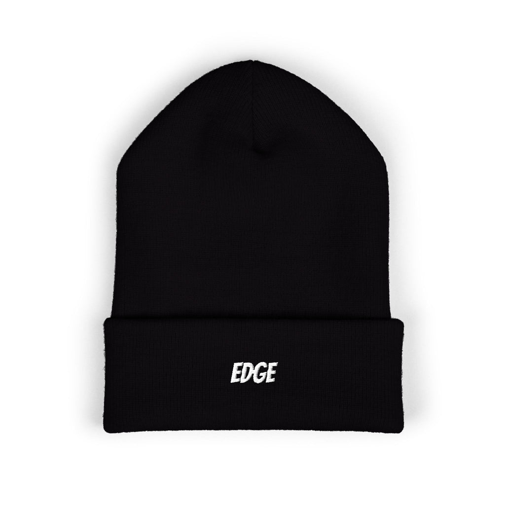 Classic Cuffed Beanie with 'EDGE' Embroidery
