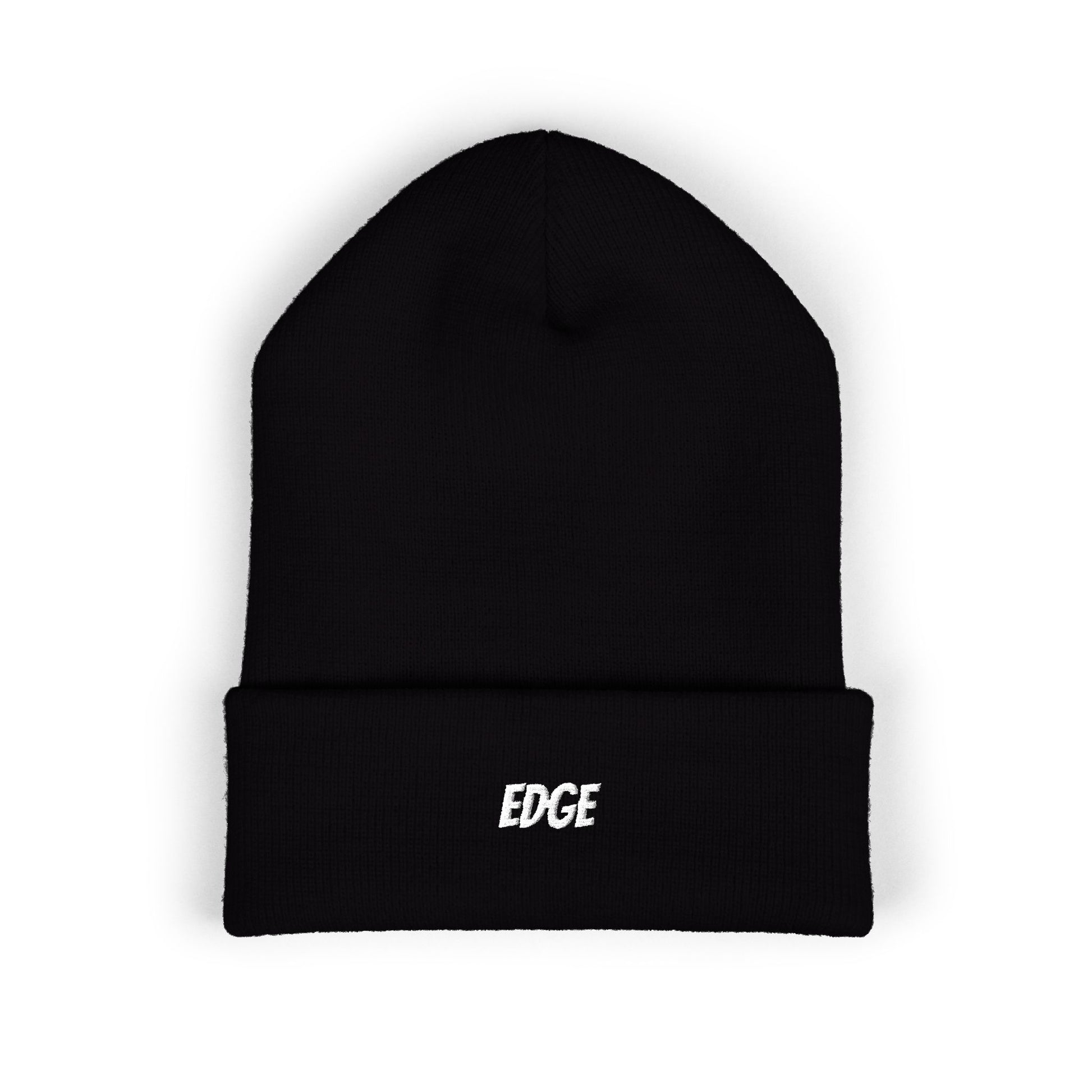 Classic Cuffed Beanie with 'EDGE' Embroidery