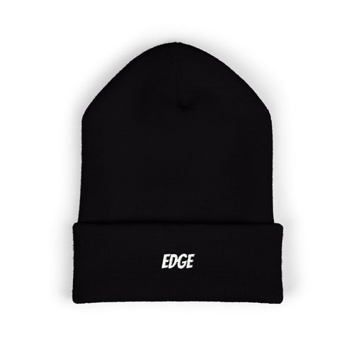 Classic Cuffed Beanie with 'EDGE' Embroidery