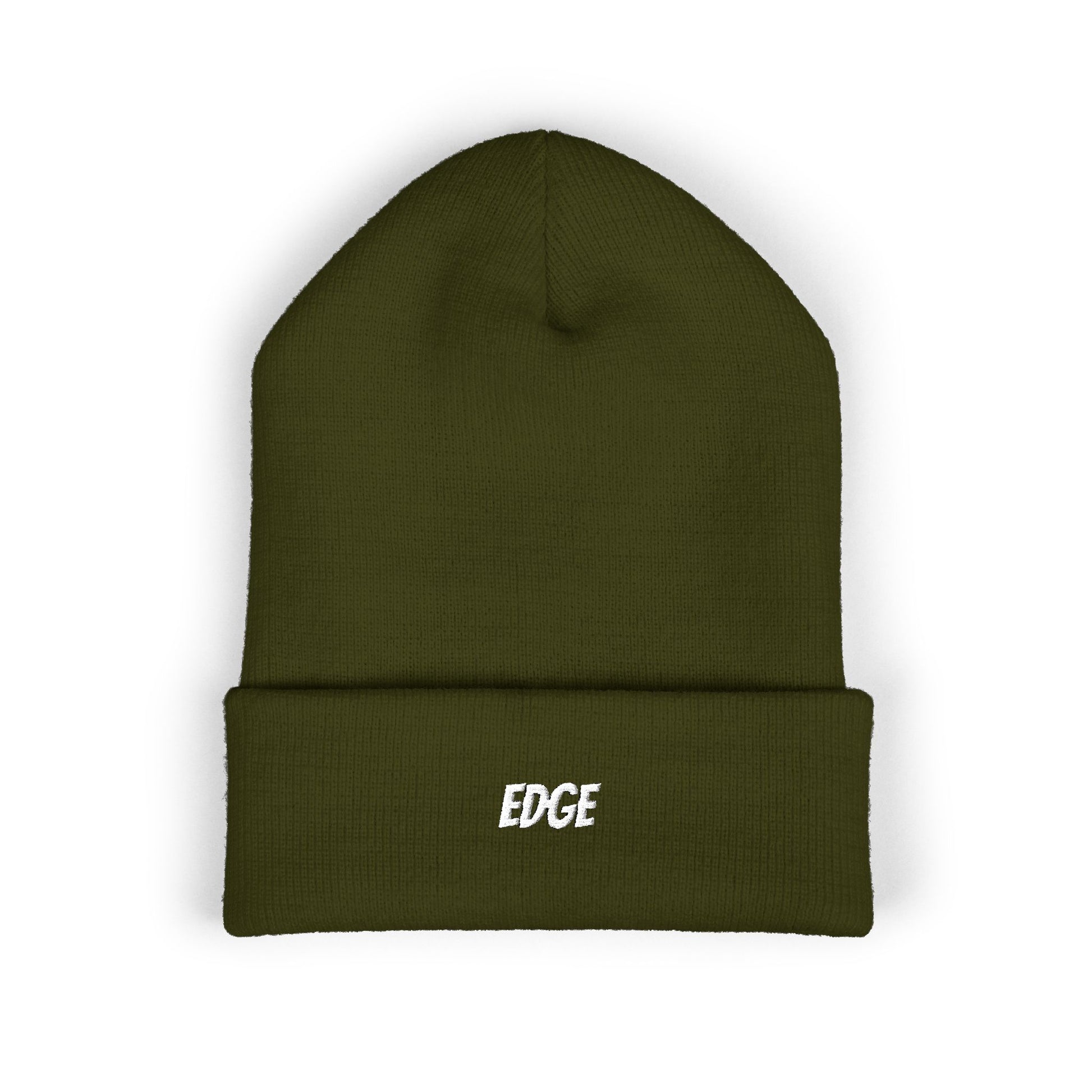 Classic Cuffed Beanie with 'EDGE' Embroidery