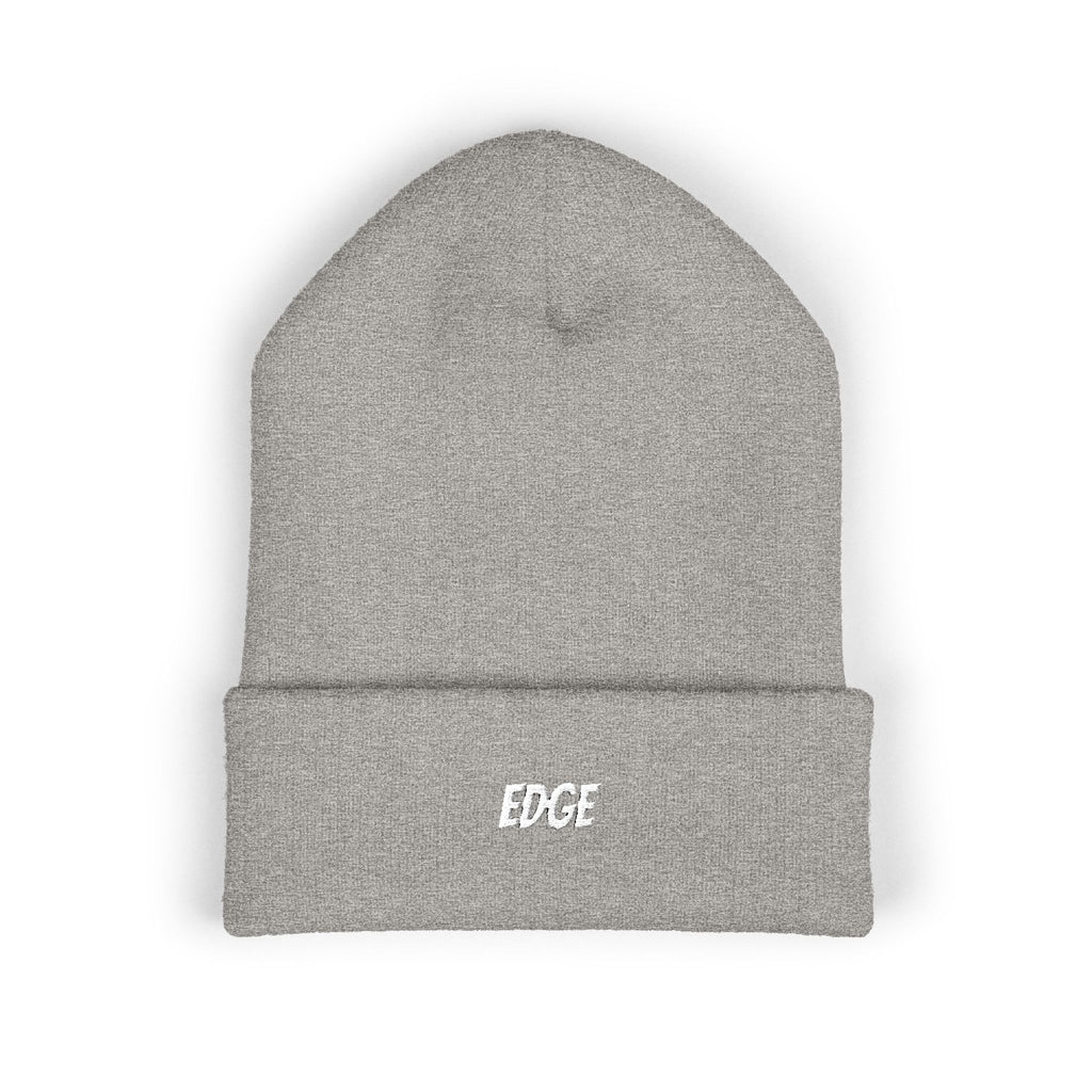 Classic Cuffed Beanie with 'EDGE' Embroidery