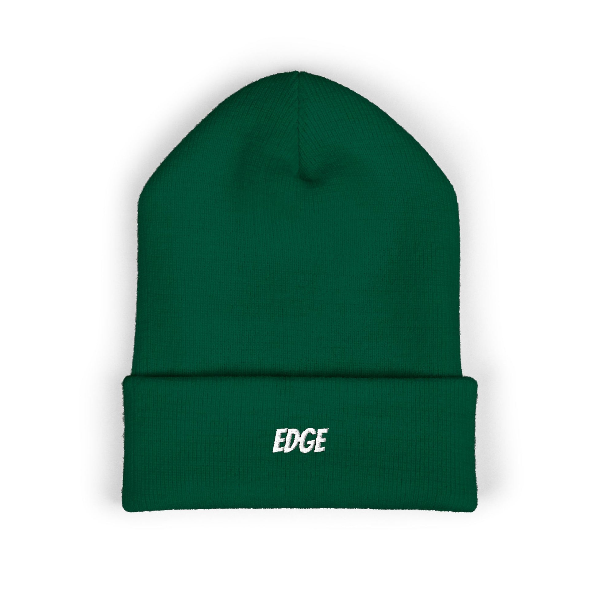 Classic Cuffed Beanie with 'EDGE' Embroidery