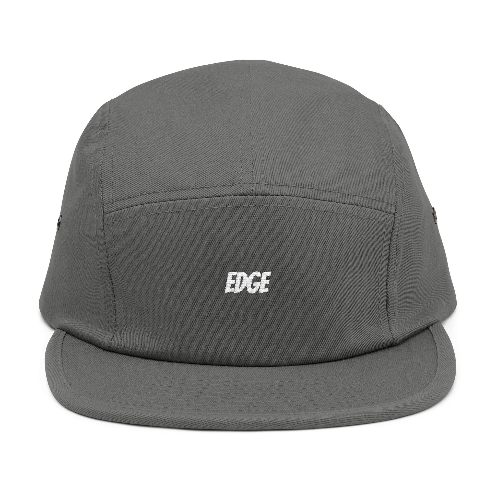 5 Panel Cap with Unique Embroidered "EDGE" Design