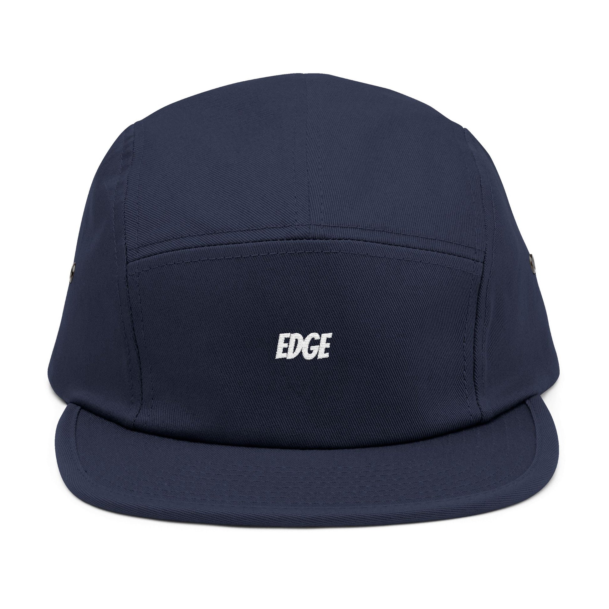 5 Panel Cap with Unique Embroidered "EDGE" Design