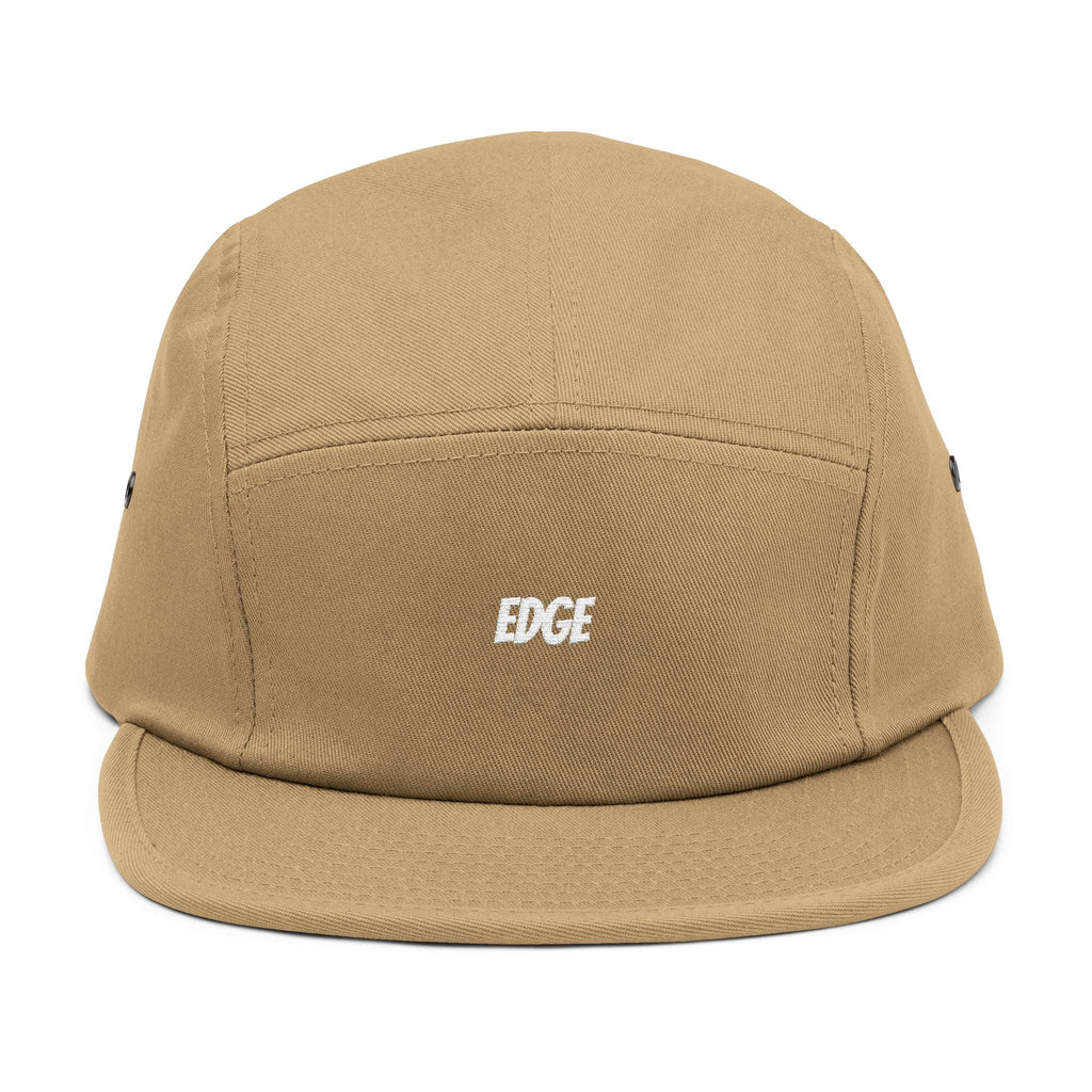 5 Panel Cap with Unique Embroidered "EDGE" Design