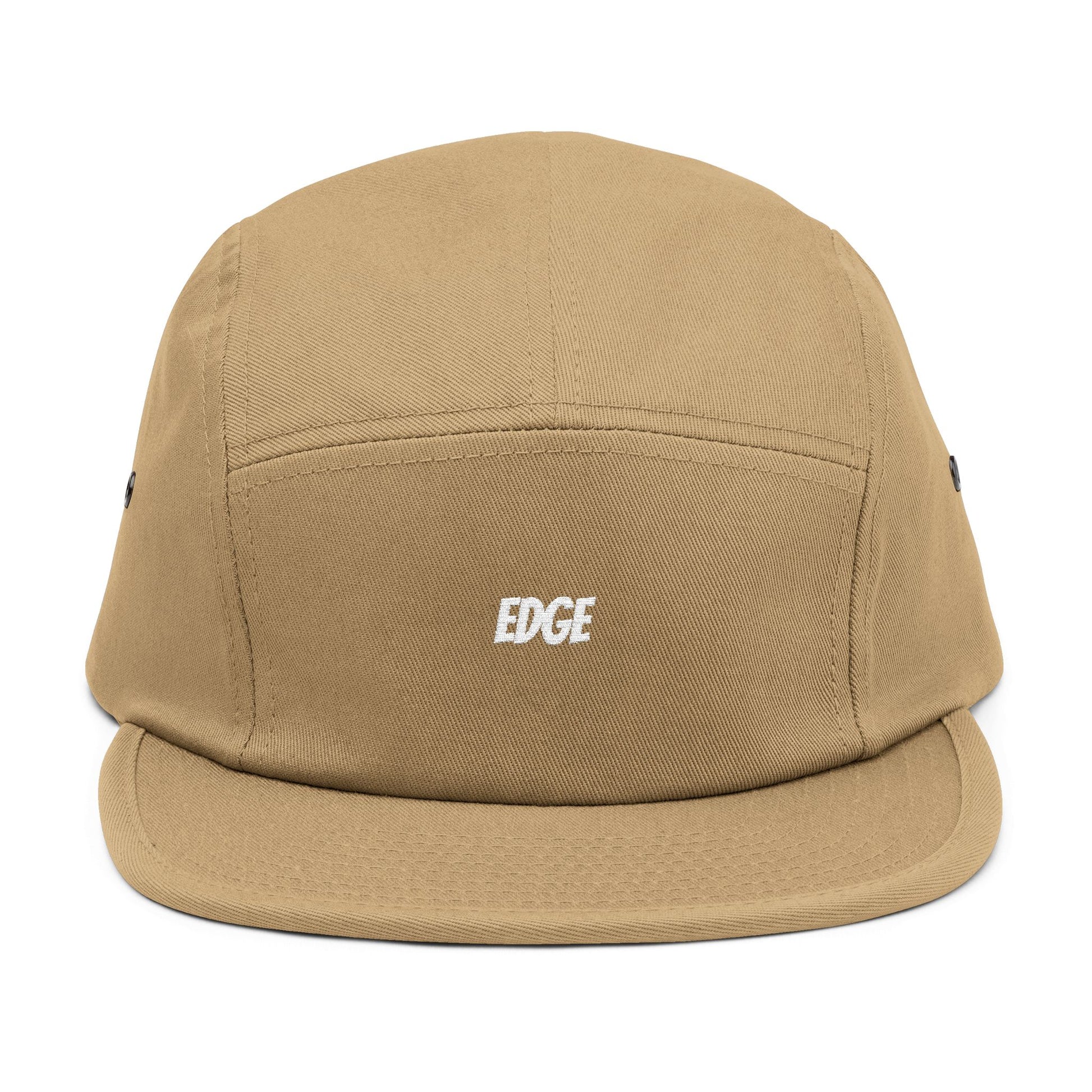 5 Panel Cap with Unique Embroidered "EDGE" Design