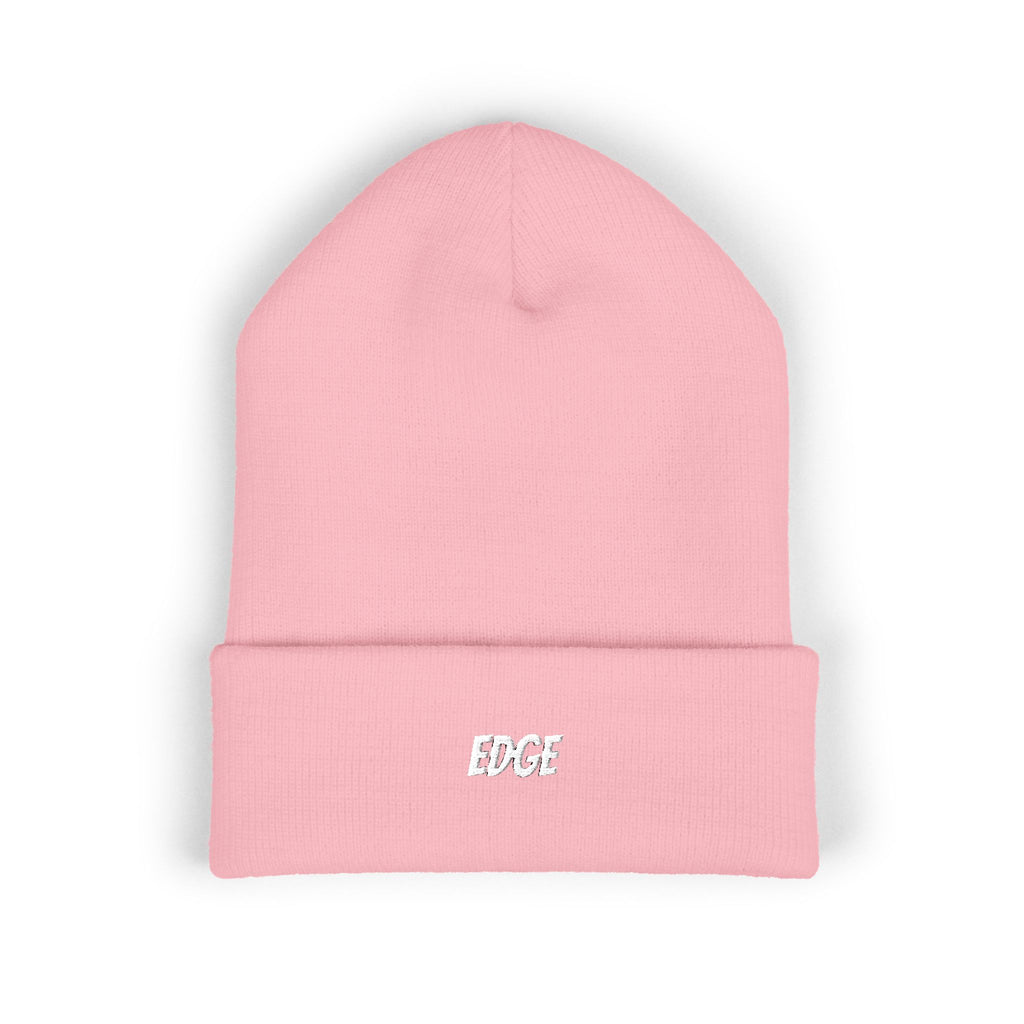 Classic Cuffed Beanie with 'EDGE' Embroidery