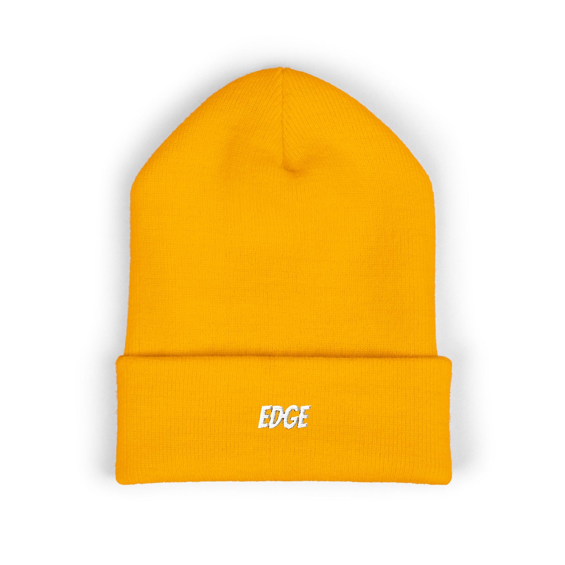 Classic Cuffed Beanie with 'EDGE' Embroidery