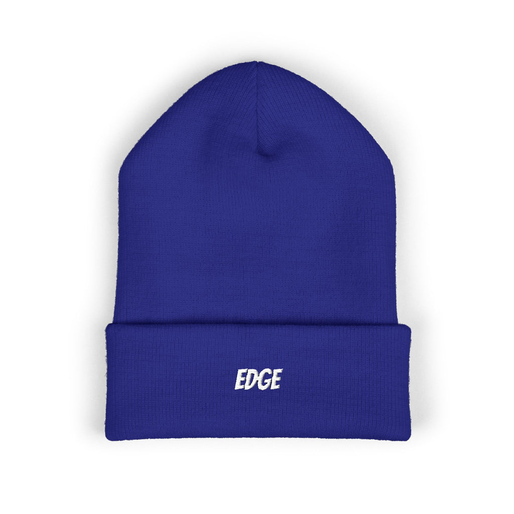 Classic Cuffed Beanie with 'EDGE' Embroidery